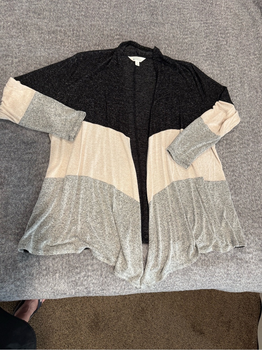 Market & Spruce Colorblock Drape Cardigan